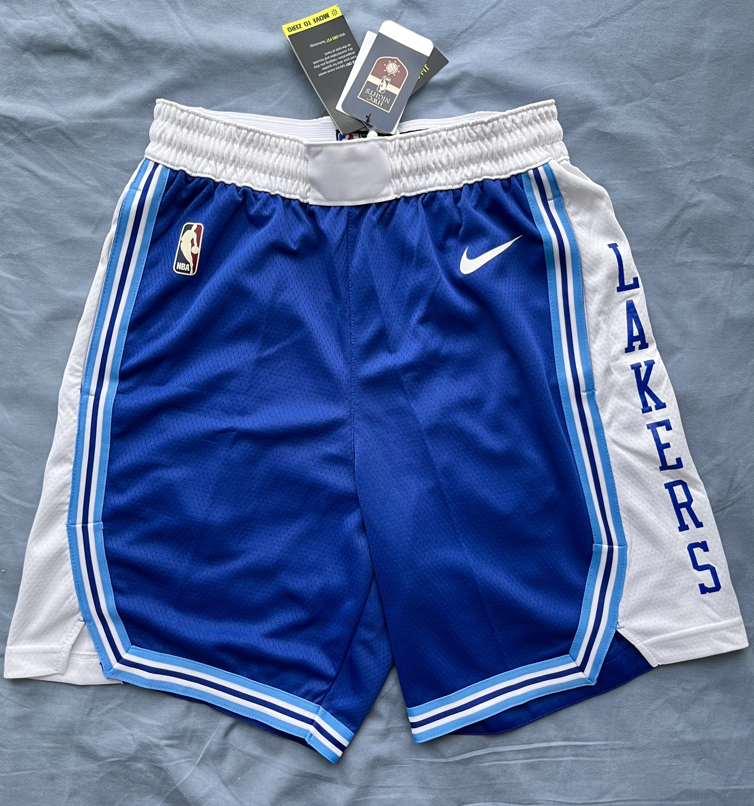 Authentic Nike Lakers NBA Jersey Shorts 