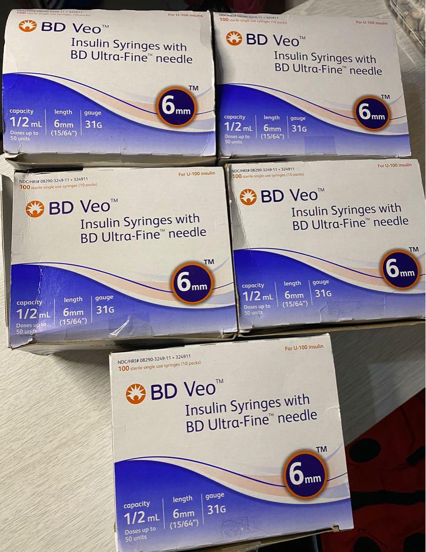 BD Veo Insulin Syringe, Health & Nutrition, Medical Supplies & Tools on