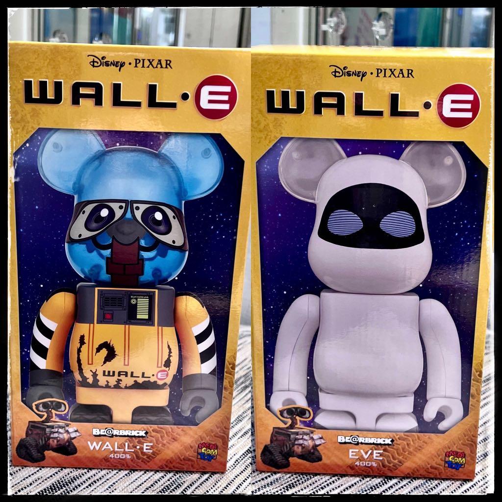 現貨全新未開封）bearbrick 400% EVE+WALL.E, 興趣及遊戲, 玩具& 遊戲