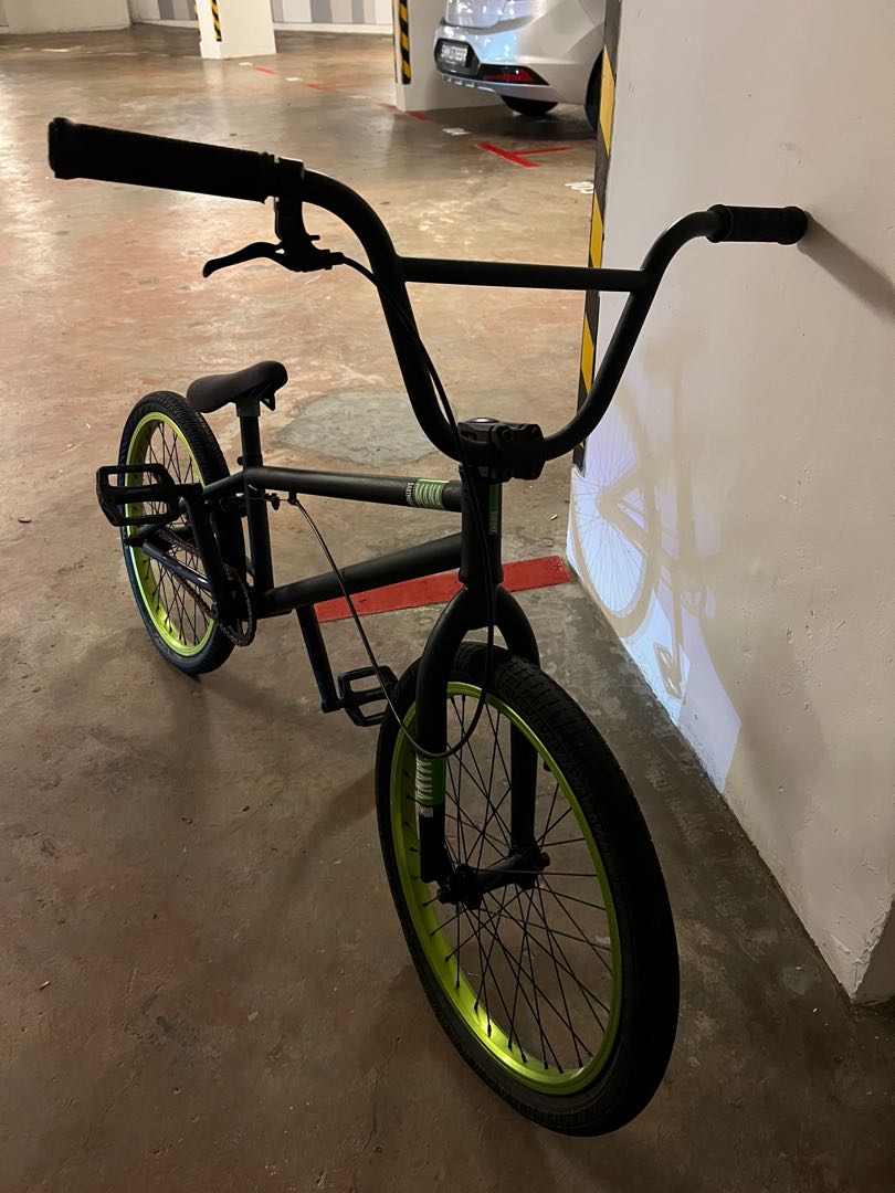 Black and clearance green bmx