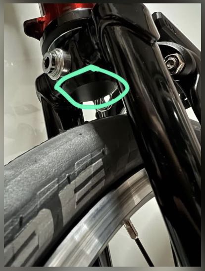 Brompton front fork plug