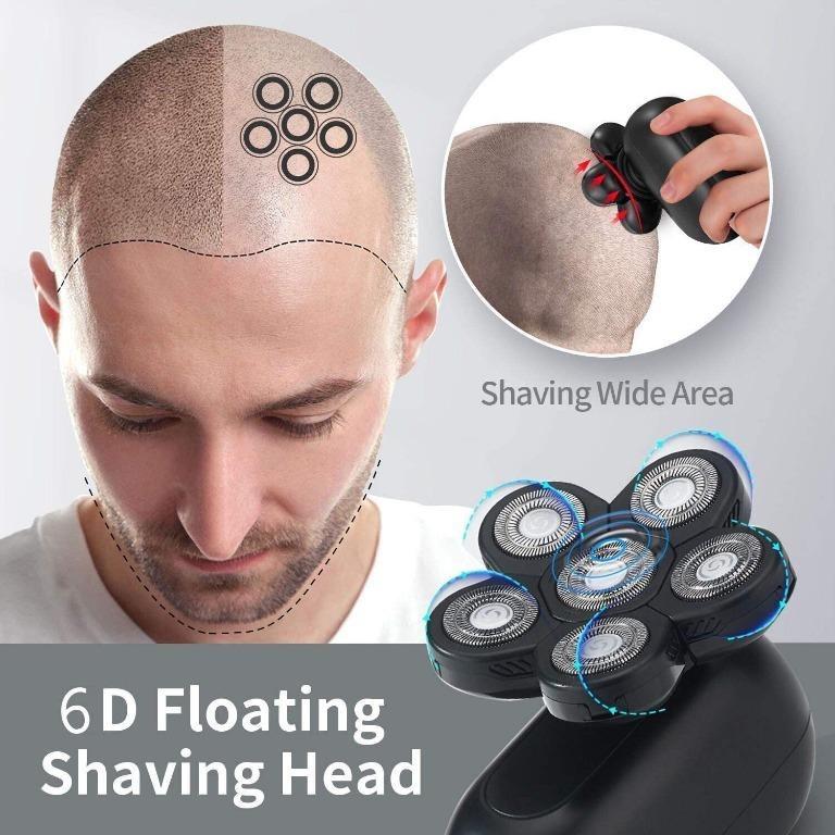 [C5557] Roziapro Electric Razor for Men Upgrade 5 in 1 Bald Head Shaver