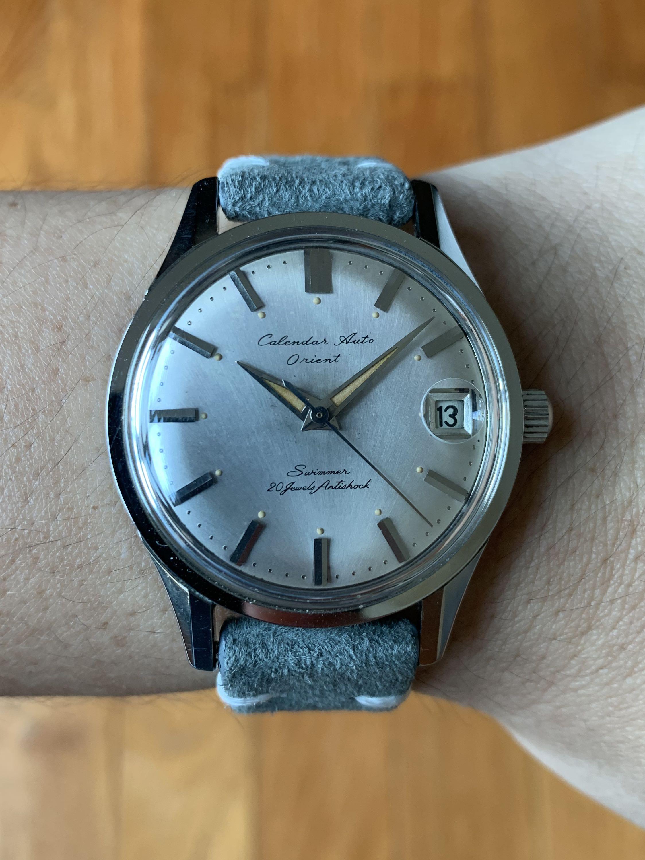 Calendar Auto Orient Swimmer, Men's Fashion, Watches & Accessories