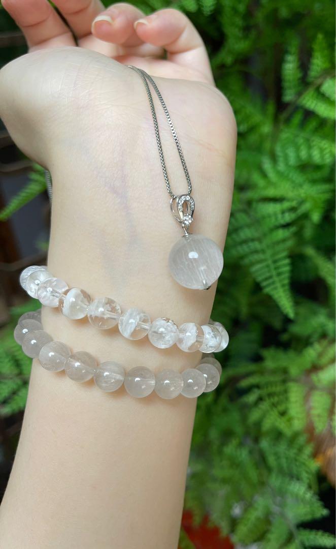 White rutilated quartz outlet