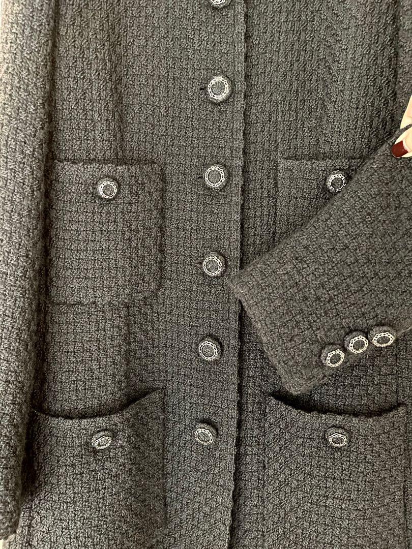 Chanel, black boucle tweed jacket - Unique Designer Pieces