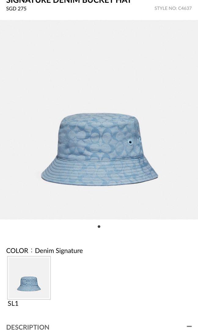 coach jean bucket hat