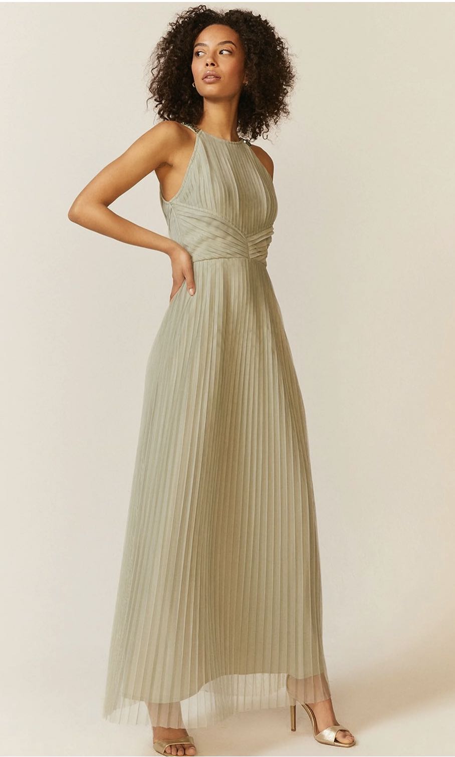 Coast top pleated dress