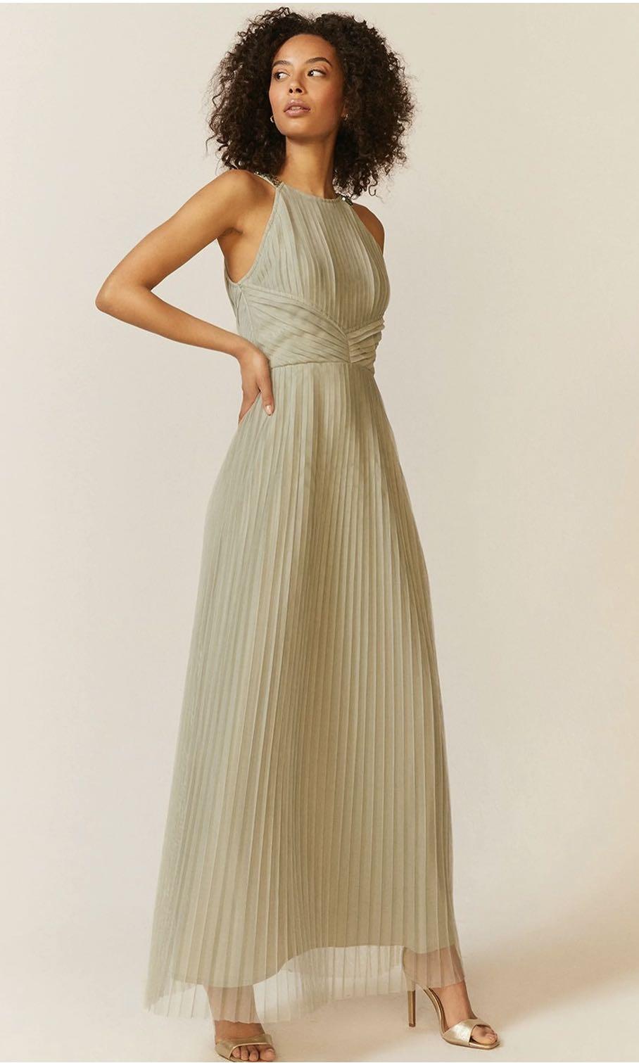 COAST all over pleated maxi dress Women s Fashion Dresses Sets