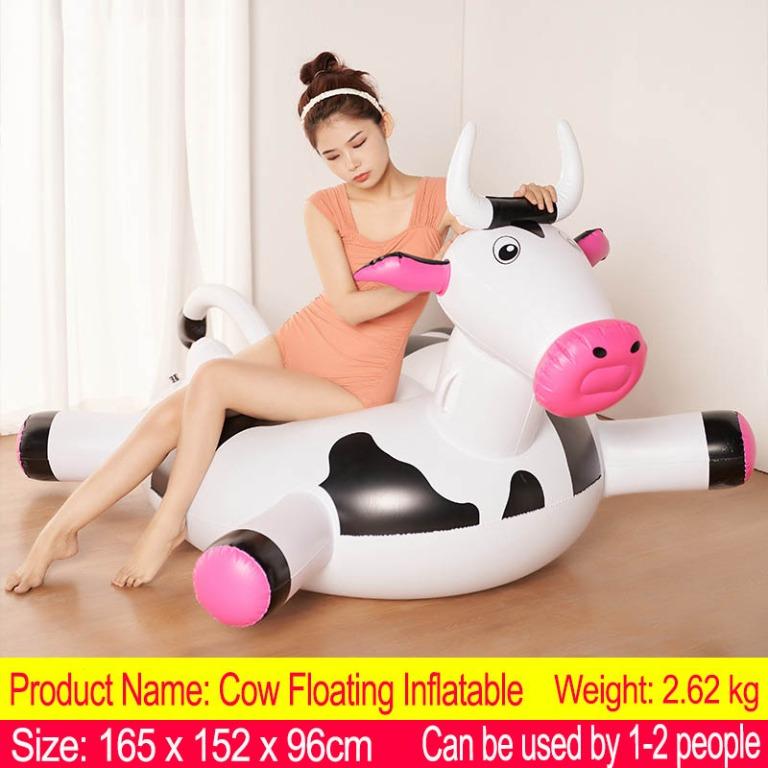 Cow Floating Inflatable Cows Pool Float For Kids Adult Float Raft Water