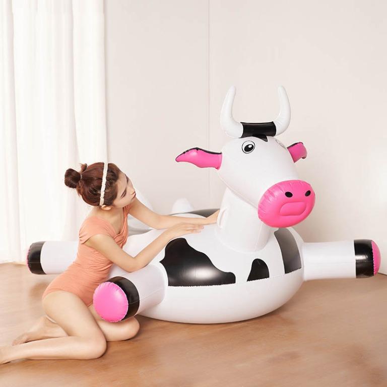 Cow Floating Inflatable Cows Pool Float For Kids Adult Float Raft Water