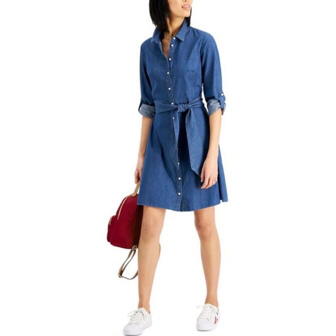 Tommy hilfiger Denim Dress , Fesyen 