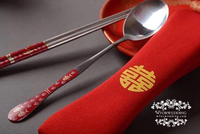 Double happiness clearance chopsticks wedding favor