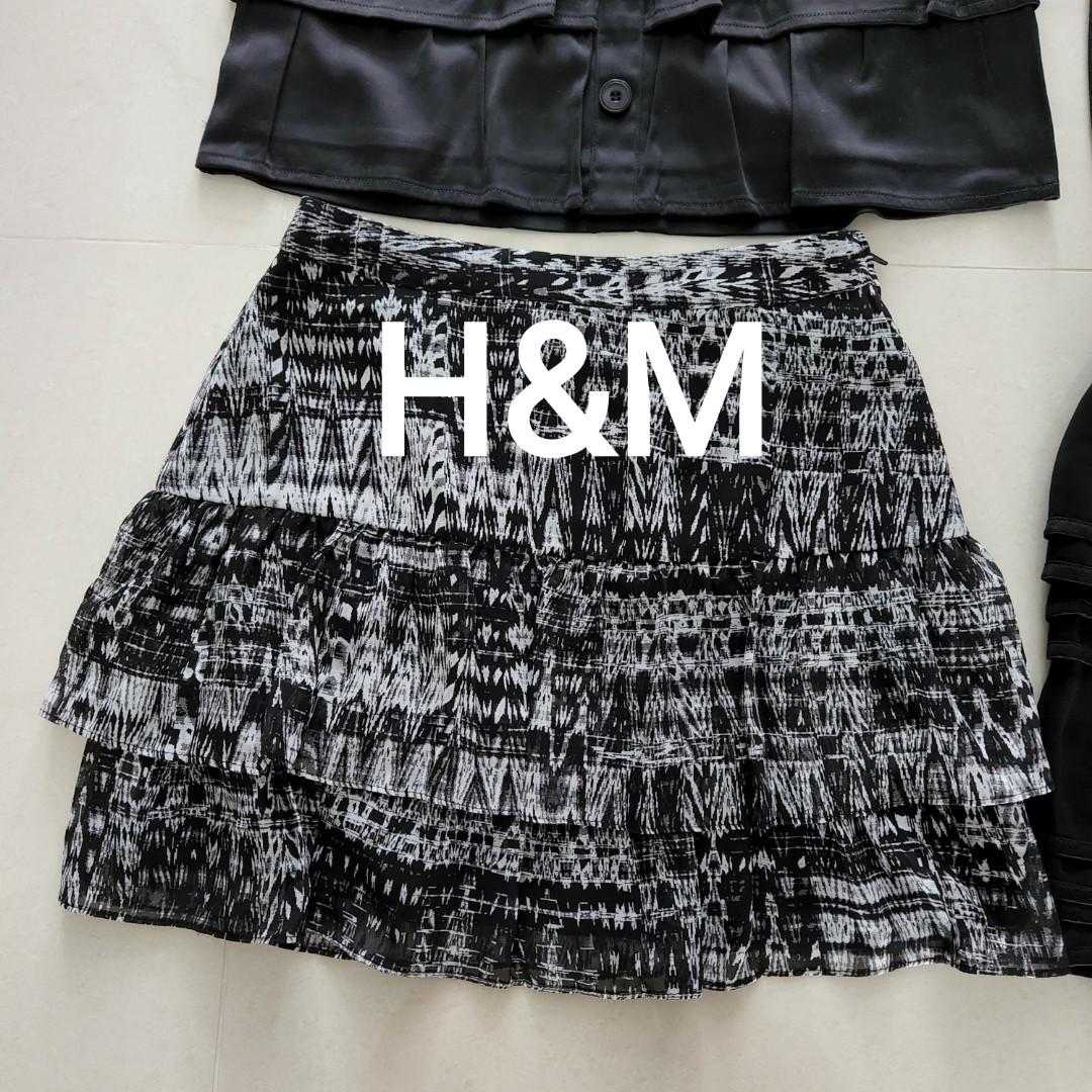 Zara Black Skirt Dressy MNG H M GG5 Skirt Mango Skirt bonito tulip