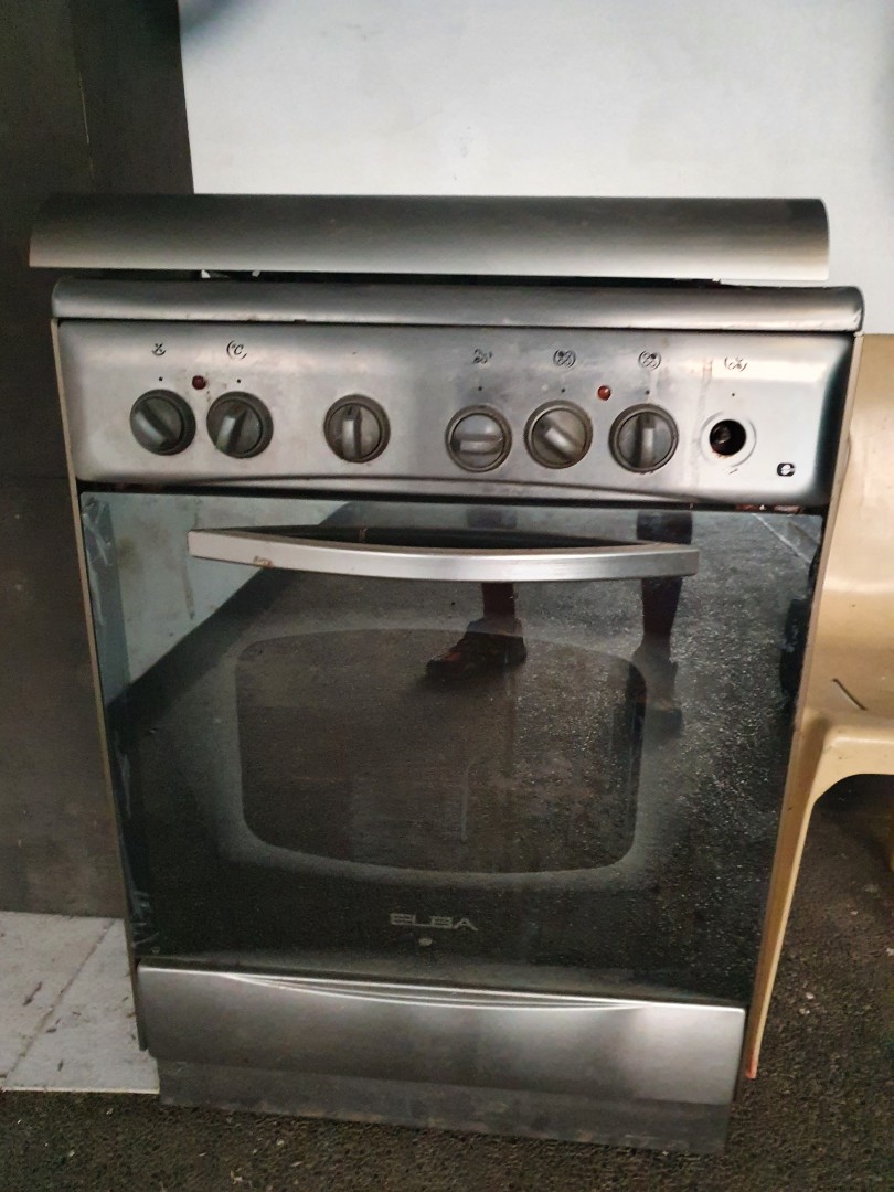 ELBA 4burner gas range with oven ASIS, TV & Home Appliances, Kitchen