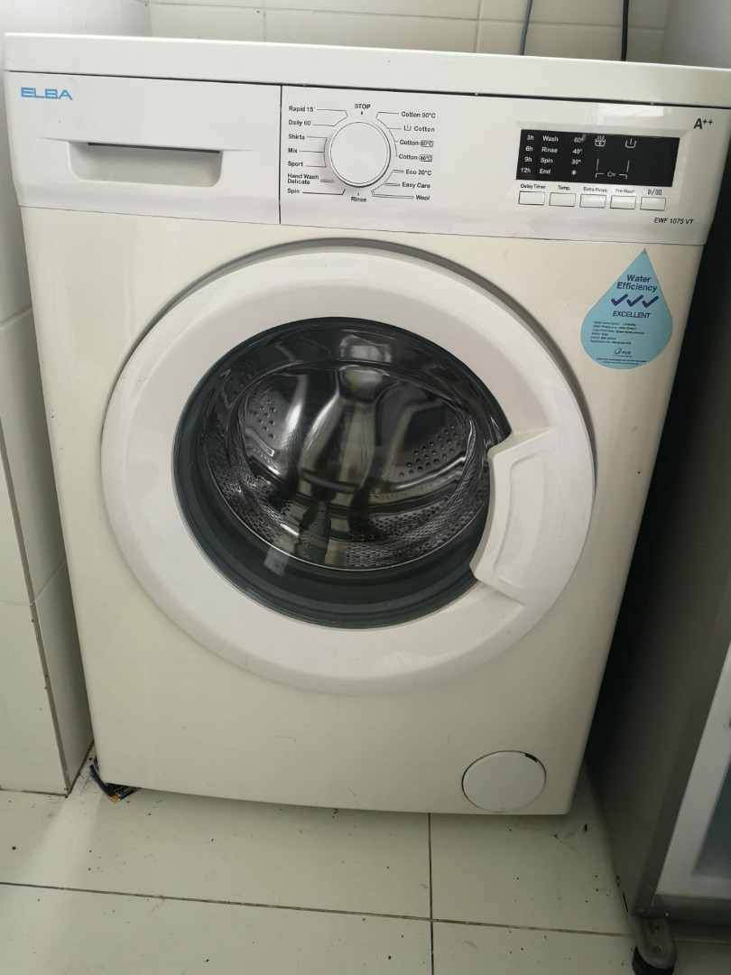 Elba front loading washing machine 7kg, TV & Home Appliances, Washing
