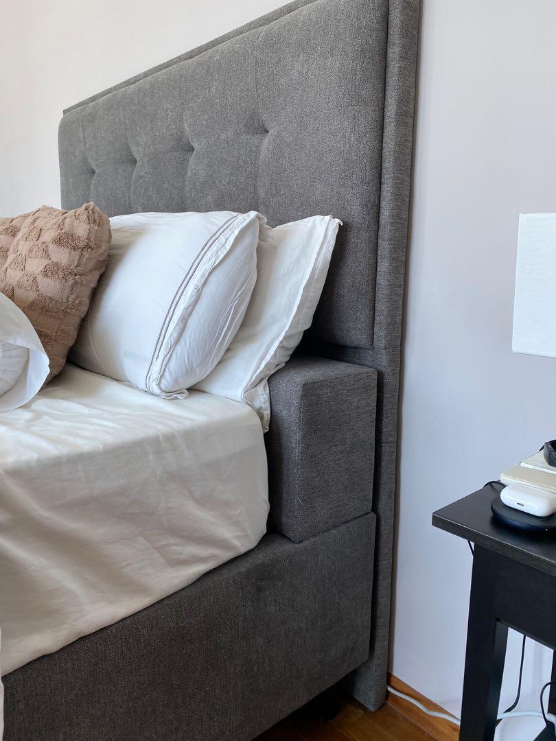 Extra long Queen (King length) bed frame, Furniture & Home Living