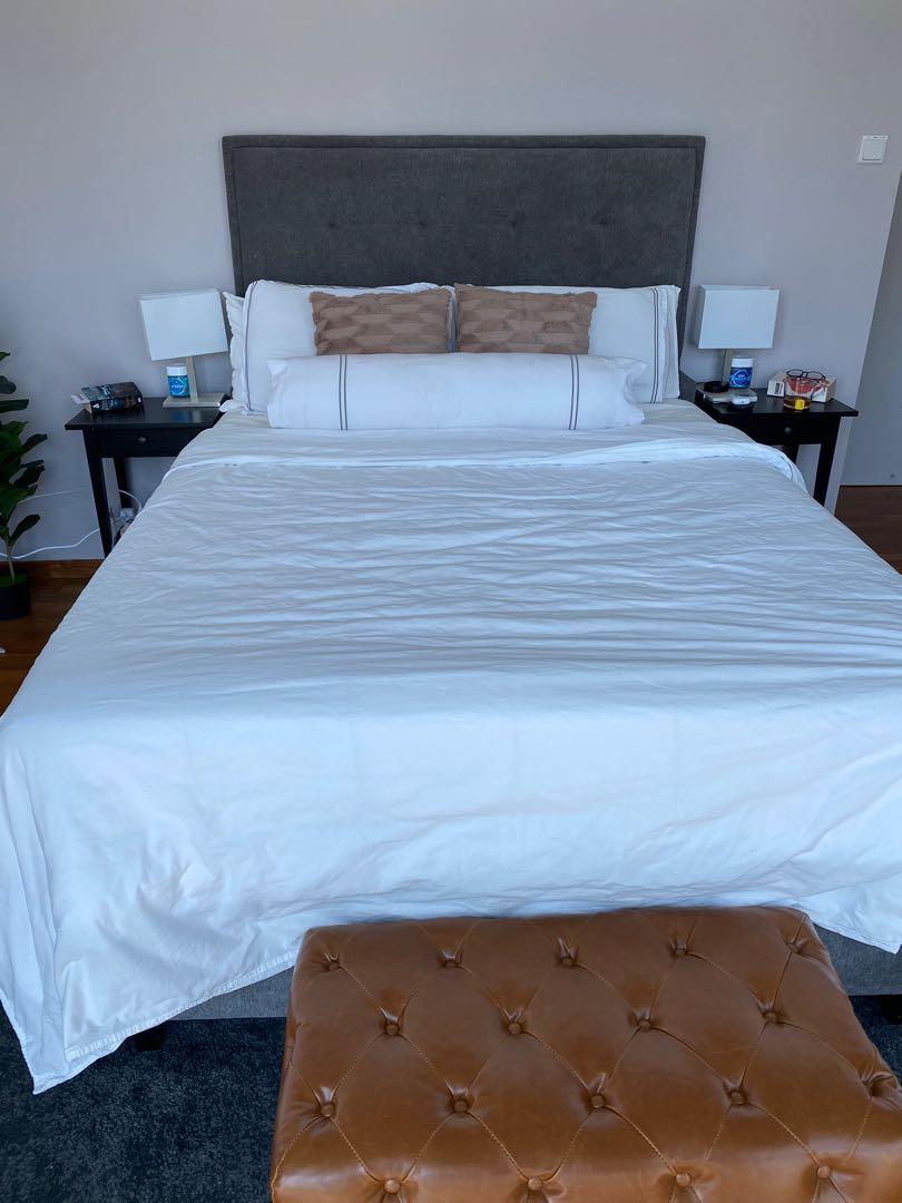 Extra long Queen (King length) bed frame, Furniture & Home Living