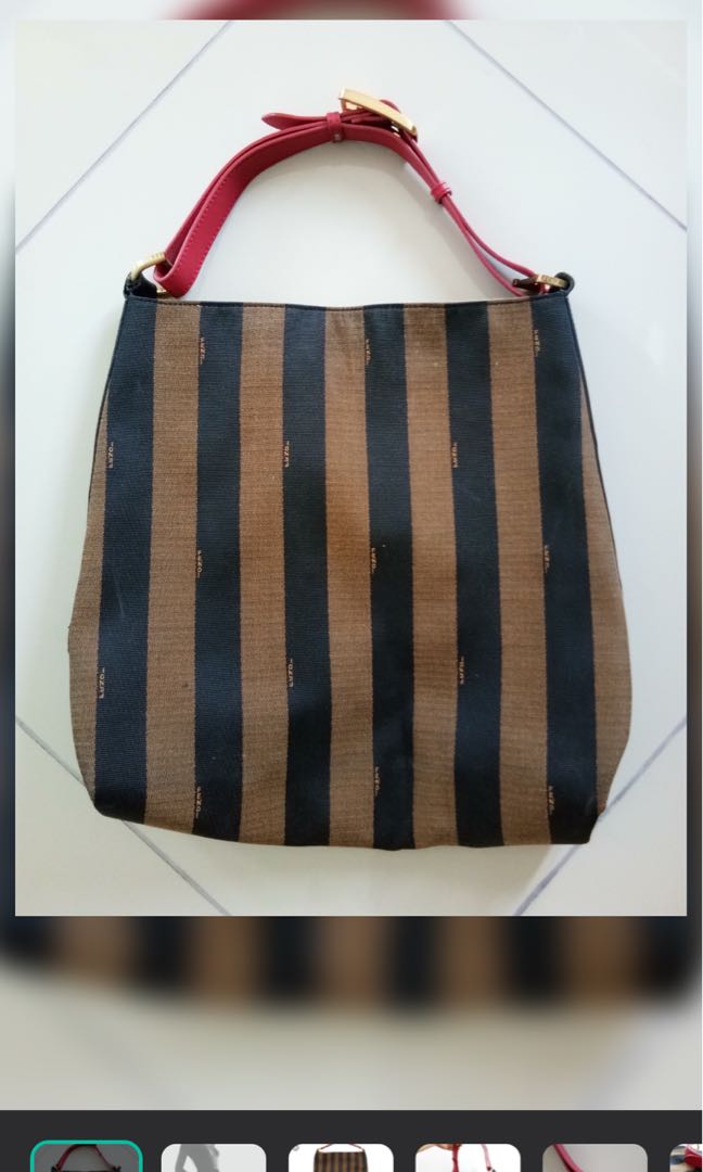 Fendi pequin on sale hobo bag