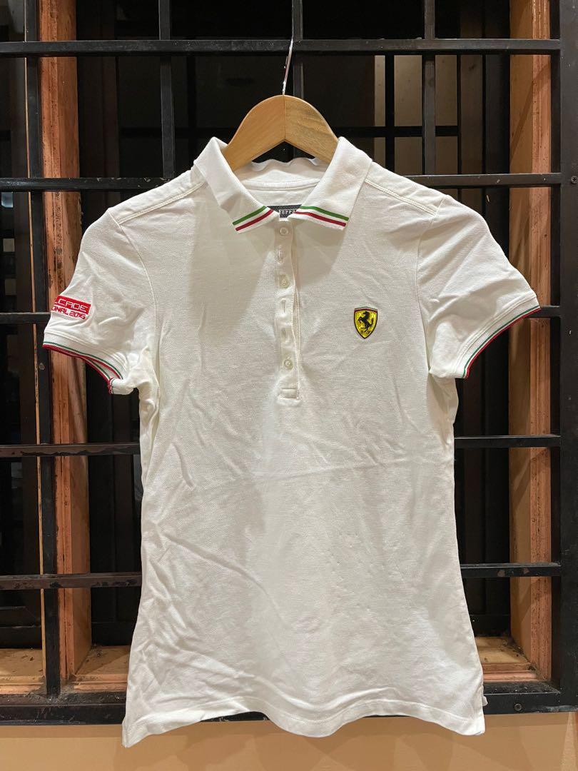 Ferrari collar shirt, Women's Fashion, Tops, Shirts on Carousell