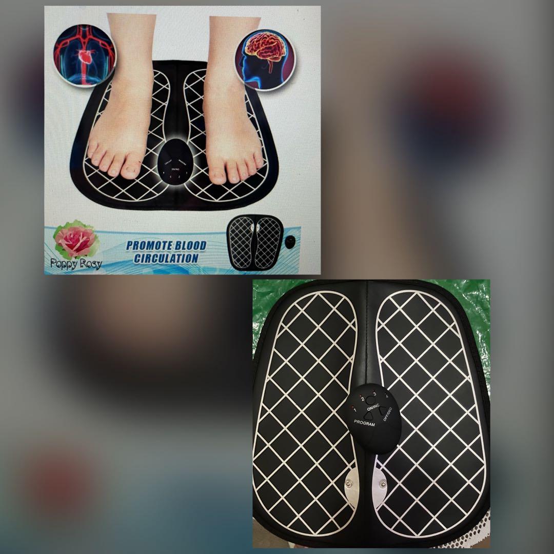 Foot Massager (Category: Massage Devices) located in Quezon City. Submitted by bangskisell (Listing ID 1148795635, Image 1). Description: FOOT MASSAGER PRICE: P500.00 CONDITION: new DESCRIPTION: - promote blood circulation and relax legs - soft and comfortable yoga mat foot pad material - skin-friendly silver ion printed circuit - requires 2 AAA battery to function RFS: not using this.