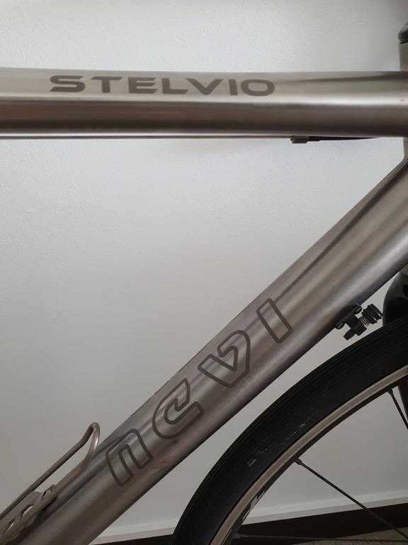For Sale : Italy handmade Titanium road bike (Category: Parts & Accessories) located in Singapore. Submitted by tzemeng (Listing ID 1148721804, Image 2). Description: Titanium road bike Brand : Nevi Model : Stelvio Material : Ti 3AL / 2.5V Size : rider is 180cm tall Thomson carbon handlebar Thomson stem Titanium seat post Saddle (optional) Sram eTap Red 11-speed with New batteries (brake levers, front and rear derailleurs) Shimano Ultegra rim bra