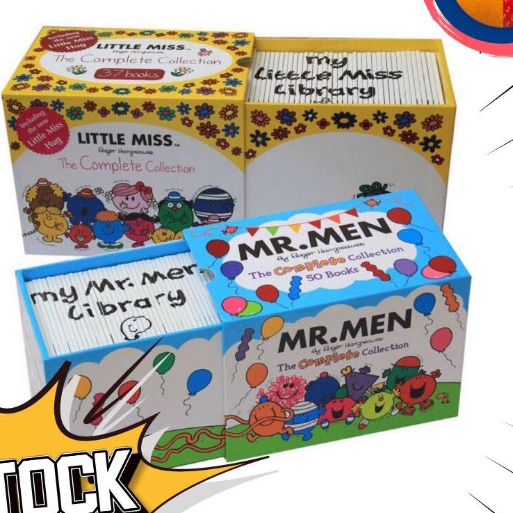 Unique and Cute Mr Little Miss Box for Book Collection FREE SHIPPING Men
