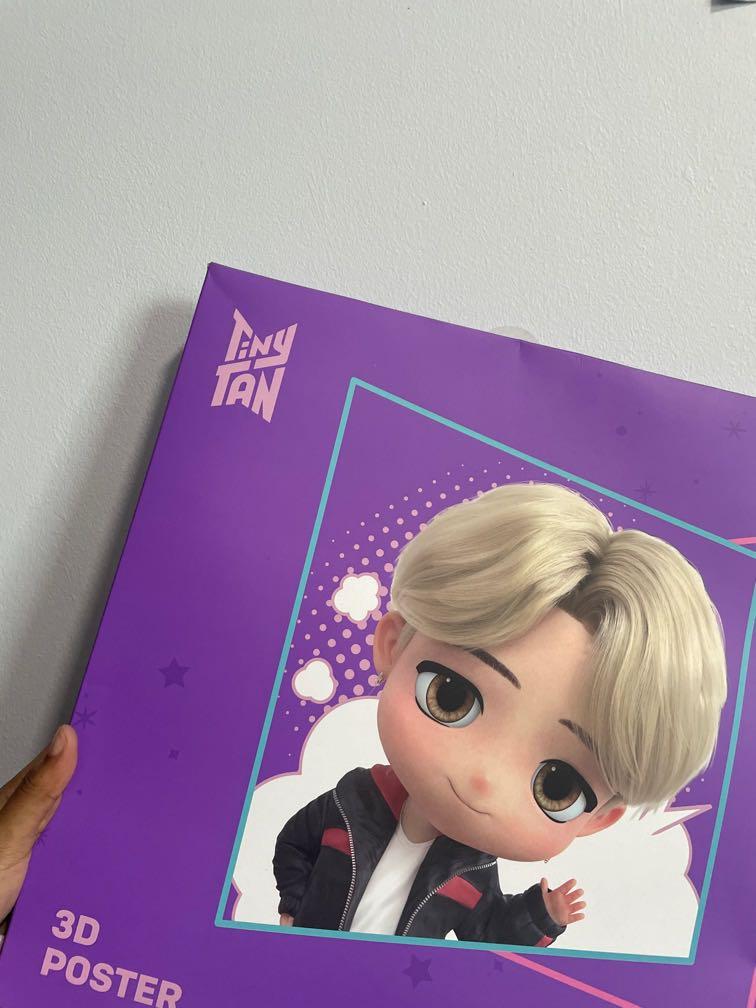 free/giveaway urgent bts pop up store tinytan 3d poster jimin version