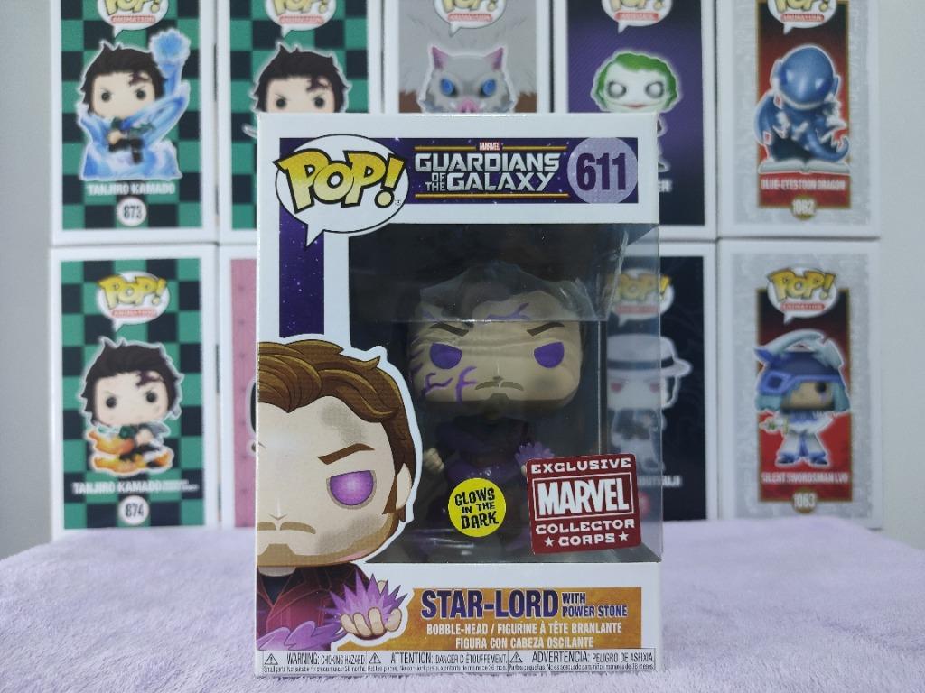 Funko Pop! Marvel Guardians of the Galaxy Star-Lord with Power Stone (Glow)  Marvel Collectors Corp Figure #611