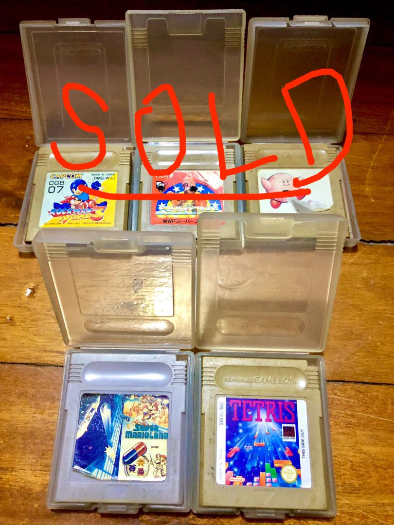 GAME BOY cartridges with case, Hobbies & Toys, Toys & Games on Carousell