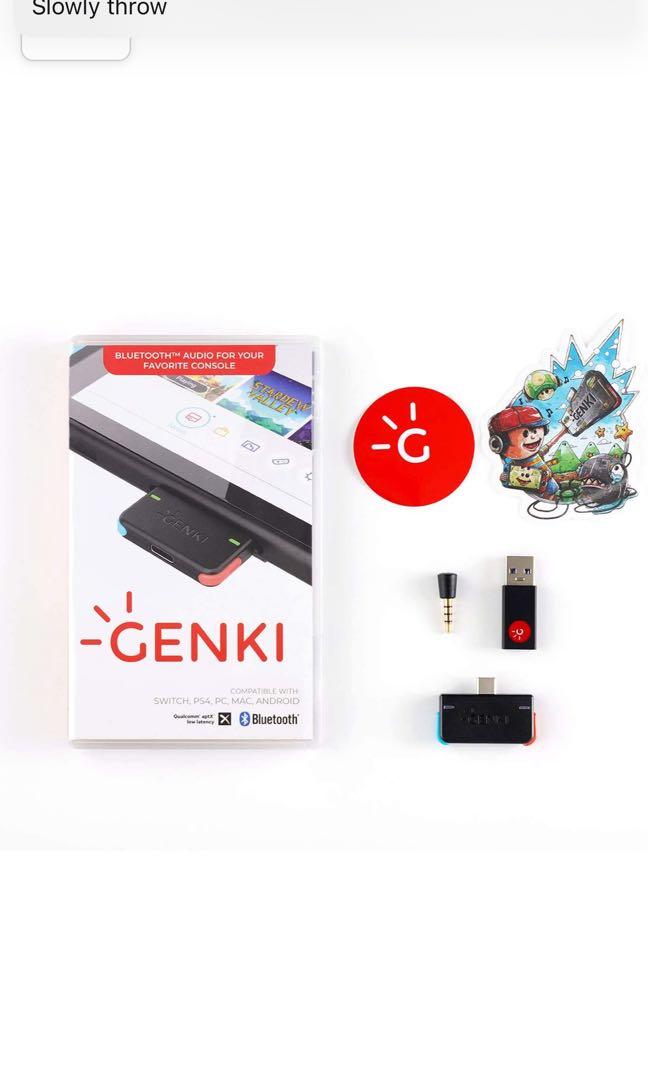 GENKI Audio Bluetooth 5.0 Adapter for Nintendo Switch Switch Lite