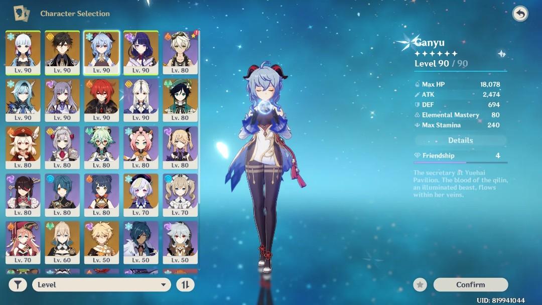 Genshin Impact Account Ar 57 Everything Else Others On Carousell
