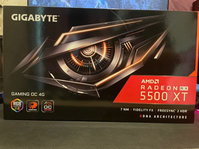 Rx 5500 hotsell xt oc 4g
