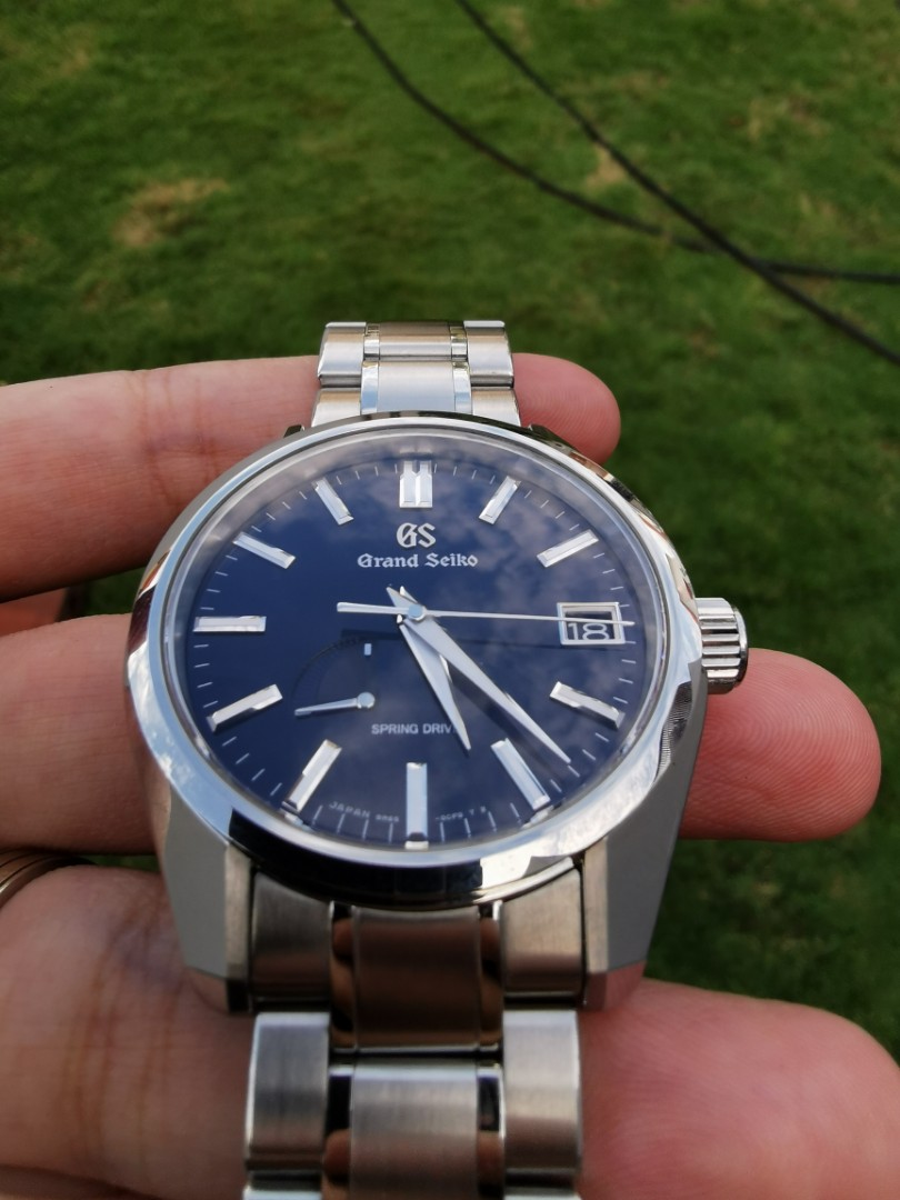 Grand Seiko SBGA375 (Midnight Blue), Luxury, Watches on Carousell