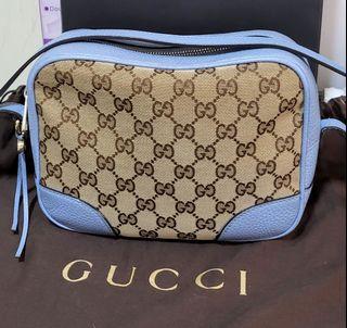 Gucci Bree Light Blue Sling Crossbody bag