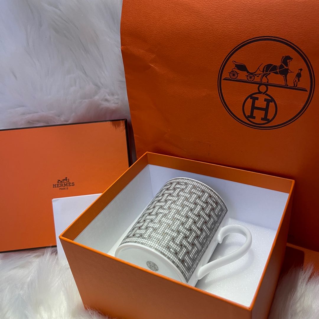 Hermes Cup / Mug (Hermes Mug Mosaique au 24 platinum), Furniture & Home