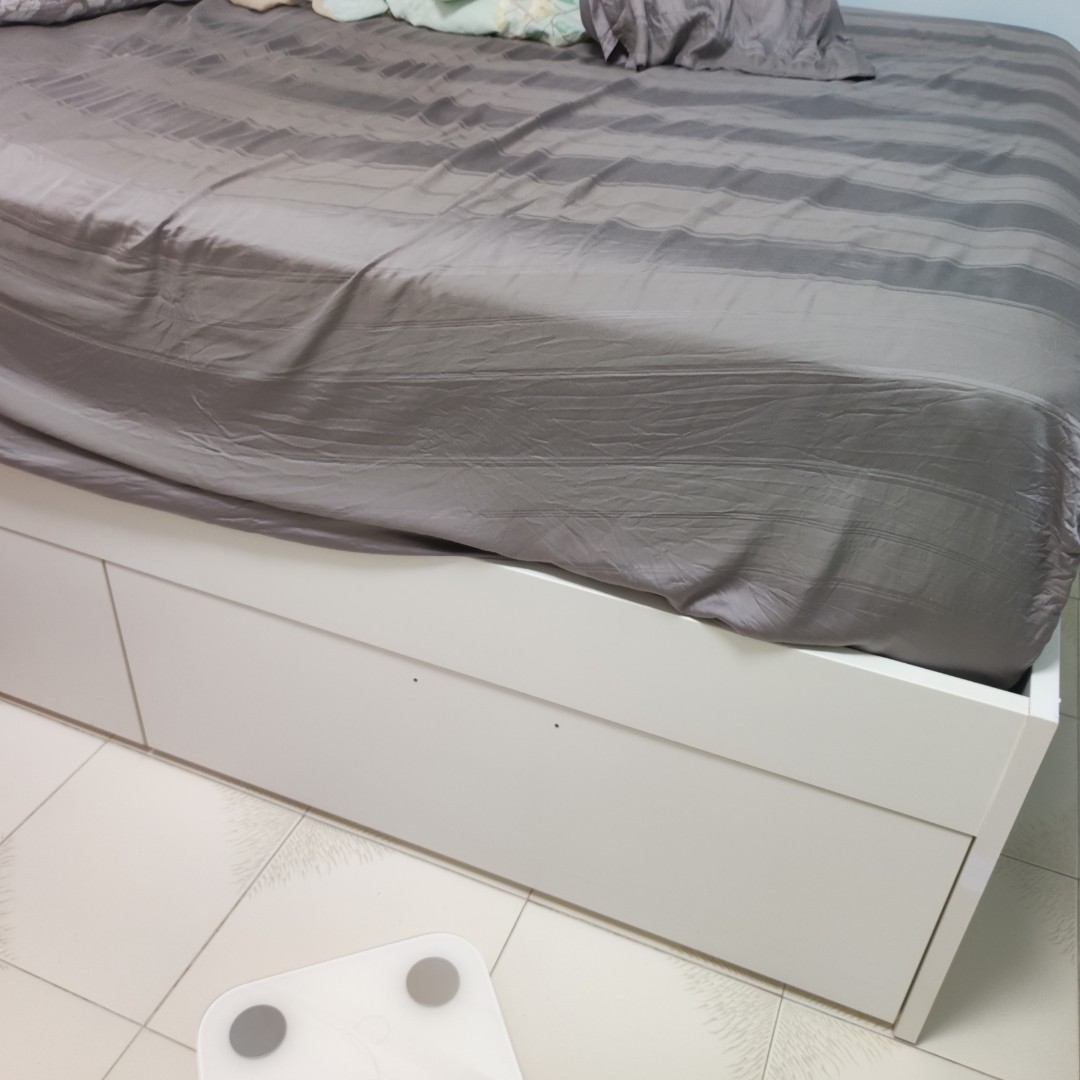 IKEA bed frame for normal Queen, Furniture & Home Living, Furniture
