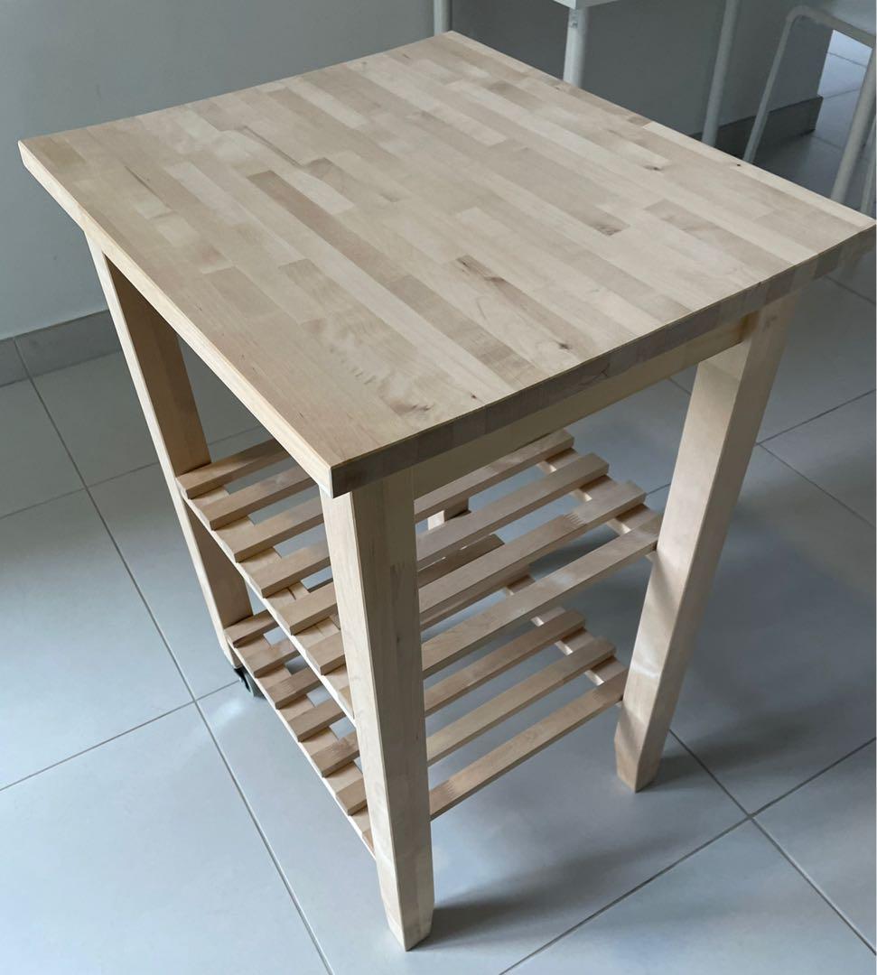 Ikea Kitchen Trolley BEKVÄM, birch, Furniture & Home Living, Furniture