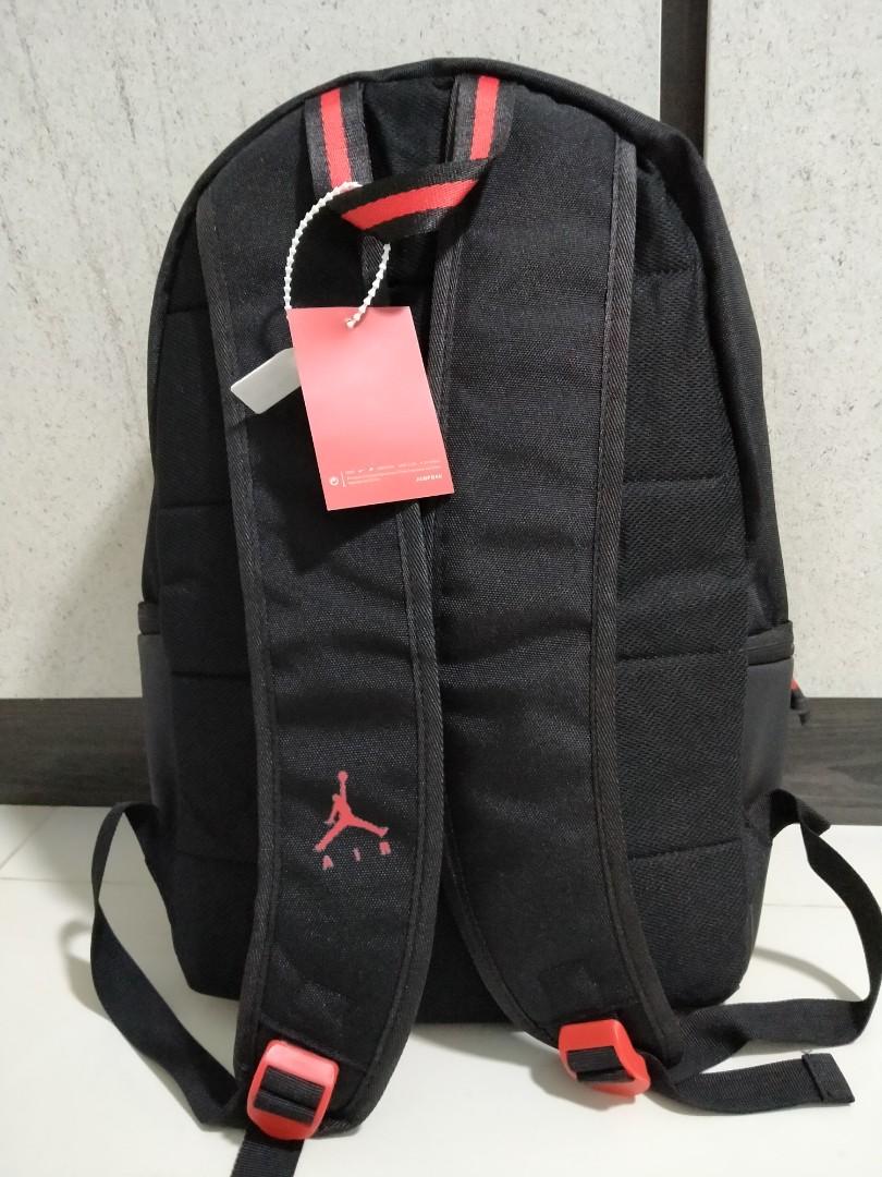 All black jordan backpack on sale