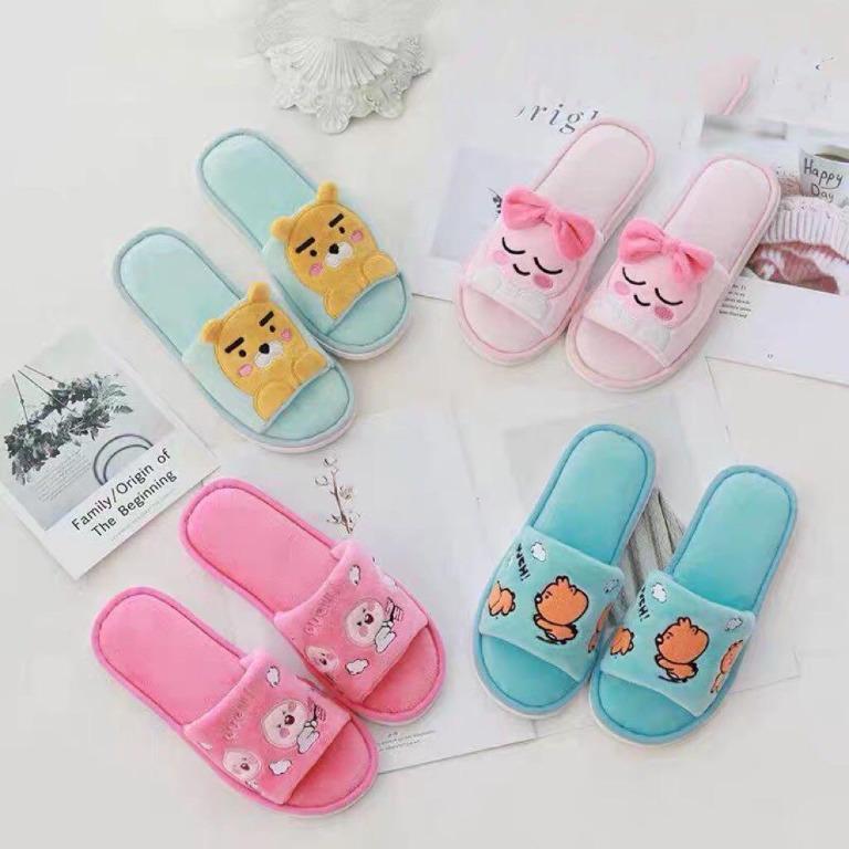 kakao friends ryan apeach slippers line friends