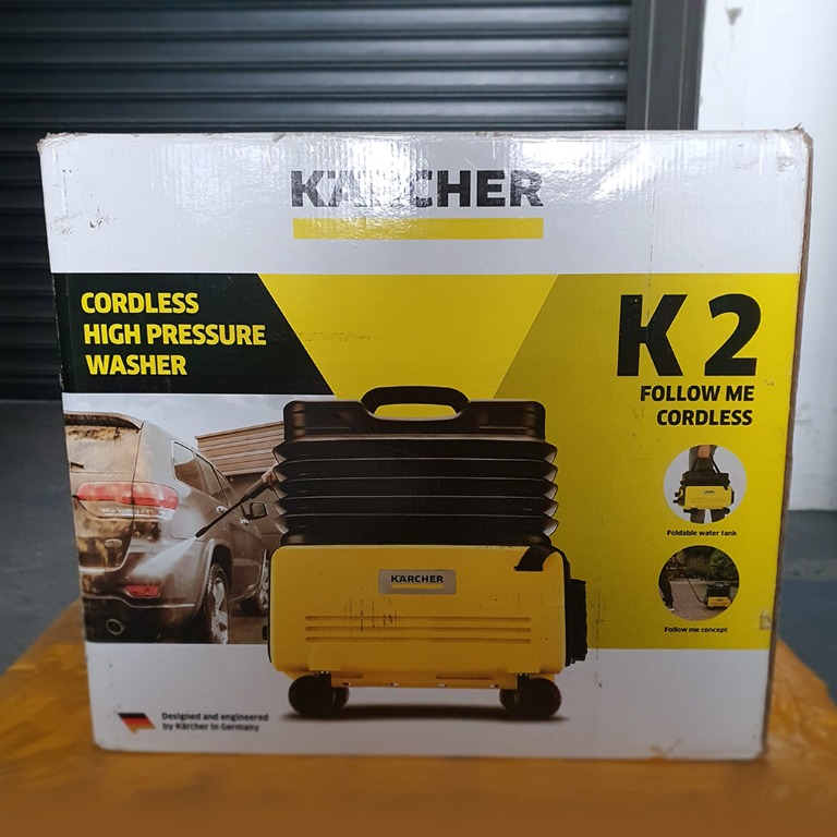 Karcher K2 Follow Me Cordless Pressure Washer, 12L, Furniture & Home Living, Cleaning & Homecare