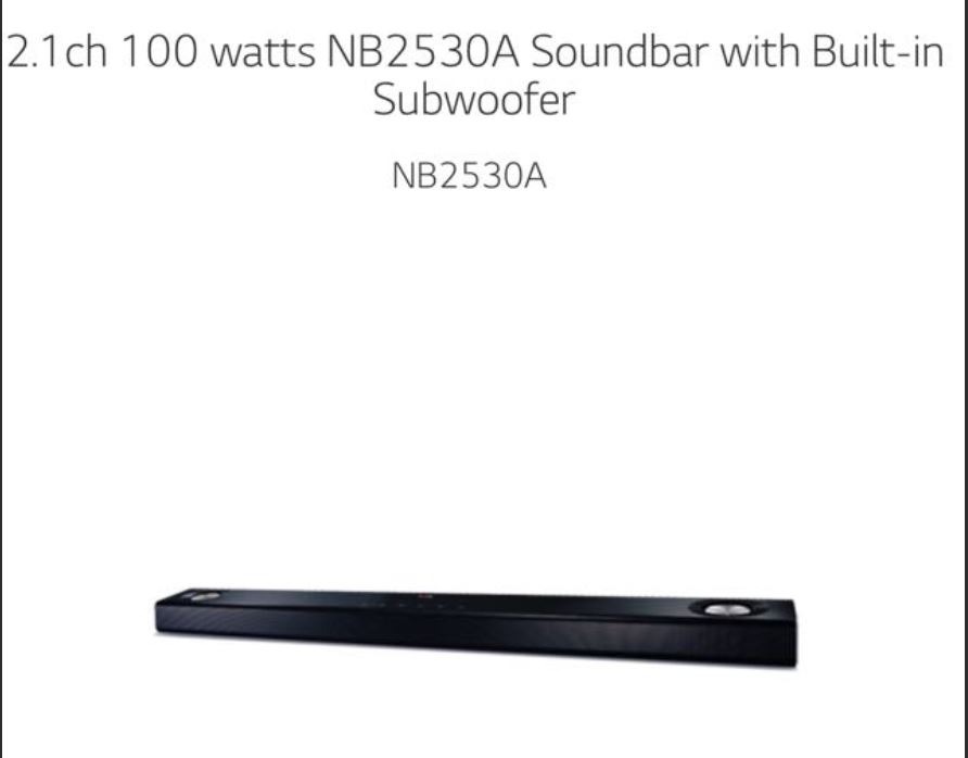 Nb2530a soundbar clearance