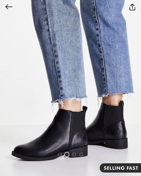 London rebel metal insert heel low heel chelsea boot new arrivals