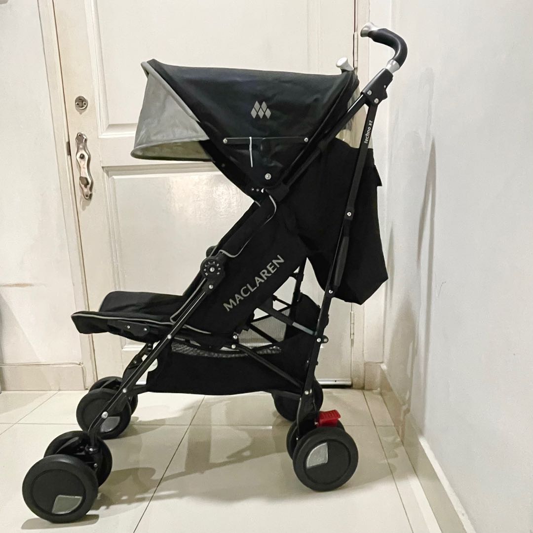 Maclaren techno xt black silver sales