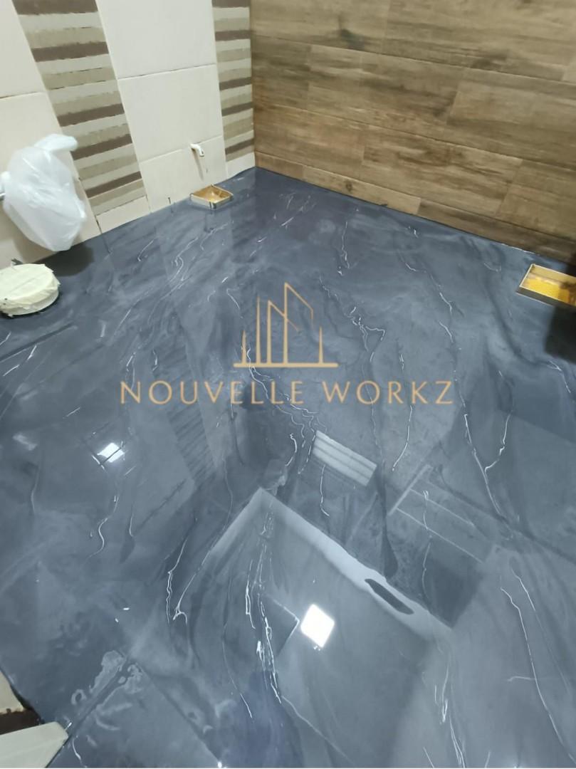 marble epoxy wall