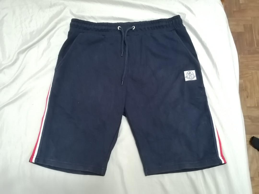 Moncler Navy Blue Sweat Shorts Men s Fashion Bottoms Shorts on