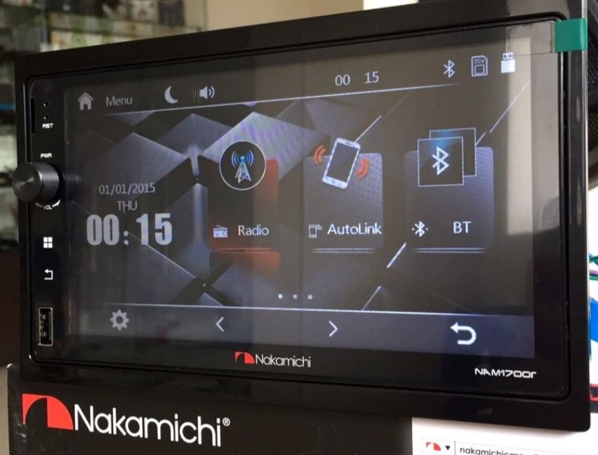 Nakamichi NAM1700r-2din 大面板機頭, 汽車配件, 電子配件 - Carousell