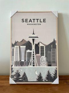 NEW Seattle Canvas print Frame