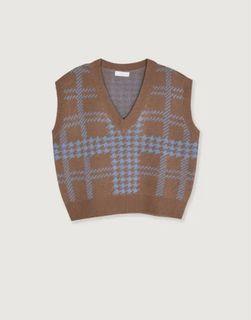Oak + fort herringbone sweater vest small