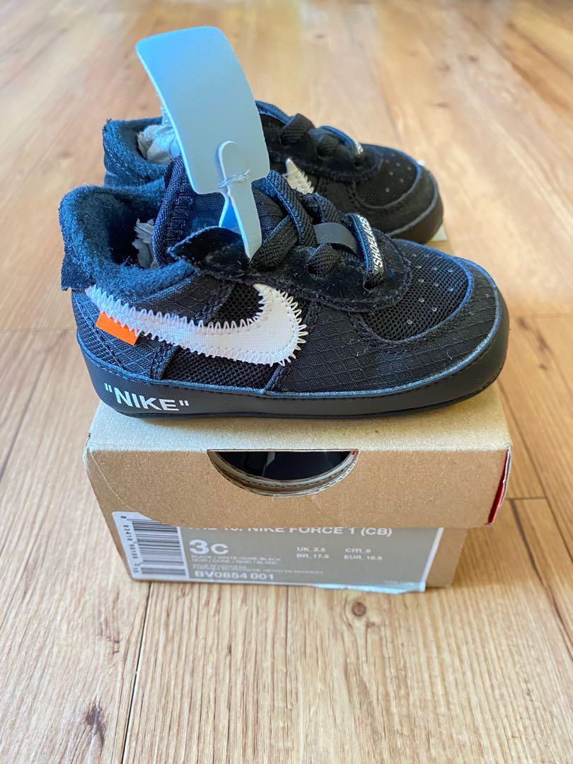 Off white x Nike Air Force 1 baby Size : 3C, 兒童＆孕婦用品, 嬰兒