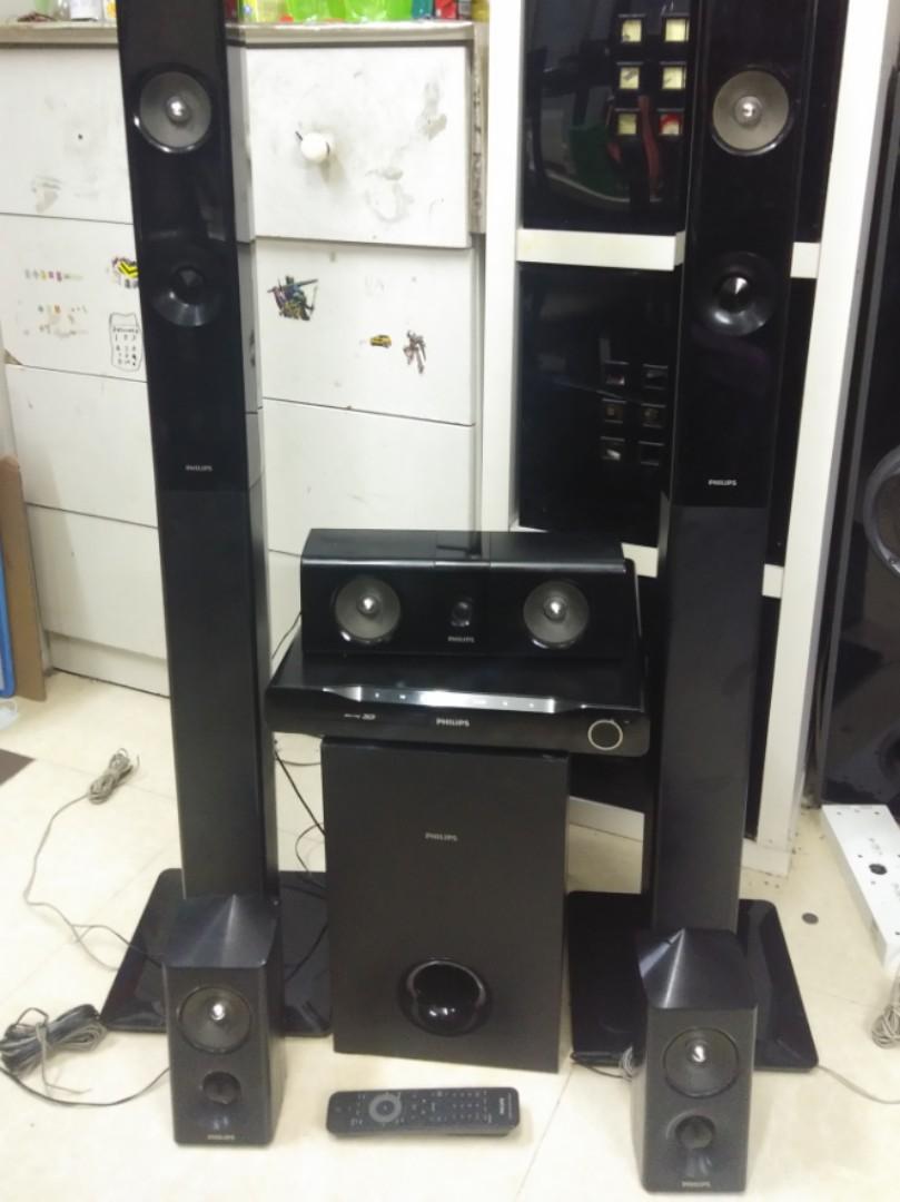Philips blu ray home theater system 1000 watts sales